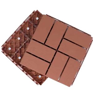 Carreaux de sol de salle de bain en plastique extérieur imbriqués pour terrasse arrière-cour - Product Image 1