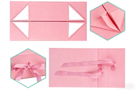Boîtes pliantes magnétiques imperméables avec rubans, boîtes cadeaux de luxe pliables pour l'emballage de cadeaux, doublure en éponge, haut de gamme