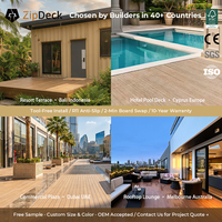 Mexytech ZipDeck, revêtement composite solide innovant et breveté, à l'aspect impeccable, pour les sols des piscines et des spas extérieurs