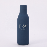 Bouteille Thermique Portable Personnalisée avec Logo Gravé au Laser, Bouteilles d'Eau Isolées à Double Paroi pour le Voyage