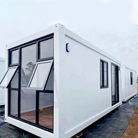2025 Maison ensoleillée préfabriquée facile à assembler cadre de conteneur en bois maison de bureau soleil vitreux pour hôtels villas