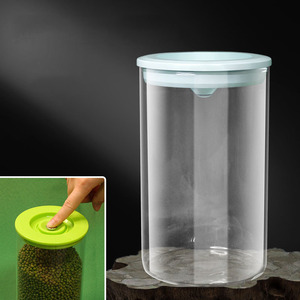 Best Selling Airtight glass / Plastic Vacuum jar Herb Storage Container Tobacco Jar with seal lid & Pump