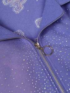 Sweater Hoodie Trendy Motif Hati Retro Katun Amerika Gaya Hip Hop Jalanan Baru untuk Tampilan Cantik Merentas Batas - Product Image 3