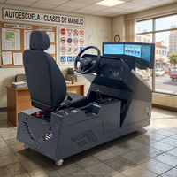 Simulateur de conduite automobile Topvoy de haute qualité avec cadre métallique, trois écrans et conduite à gauche (LHD) pour l'entraînement des écoles de conduite
