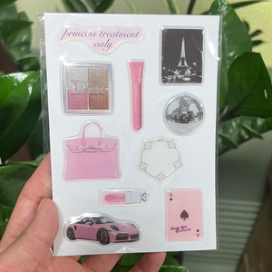 Paquete de pegatinas personalizadas para carcasa de teléfono, pegatinas estéticas, pegatinas bonitas para celular, decoración DIY - Product Image 1