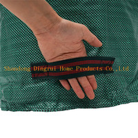 Sac de collecte de feuilles robuste sac de jardin réutilisable avec 2 poignées pour les déchets de pelouse et de jardin