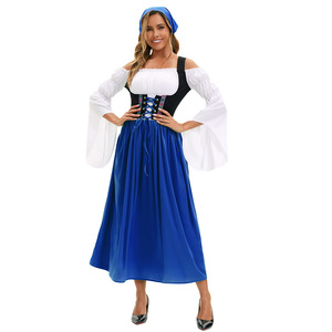 Costume traditionnel allemand pour filles, robe <span class=keywords><strong>de</strong></span> fête Oktoberfest, costume fantaisie mignon pour femmes adultes, polyester - Product Image 4