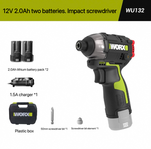 Trapano Avvitatore Elettrico Brushless <span class=keywords><strong>WORX</strong></span> OEM 12V 140N.m con Grande Coppia, Modello WU132, con Portainserti per Uso Fai-da-te e Industriale - Product Image 4
