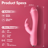 Dual-Vibrations-Rabbit-Vibrator mit Schwingfunktion G-Punkt Klitoris-Stimulator
