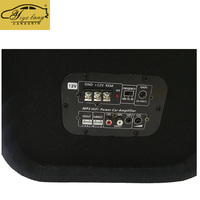 Subwoofer de voiture noir 10 pouces à bobine simple 12V DC 5000W RMS à basses profondes