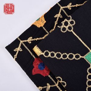 Tissu de broderie <span class=keywords><strong>Crespo</strong></span> de fleurs de rayonne en nylon personnalisé au design élégant pour vêtements pour femmes - Product Image 5