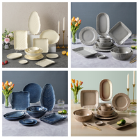 Service de table en porcelaine en relief, vaisselle en céramique de luxe, or noir, tasses à thé et soucoupes, ensemble de tasses à café