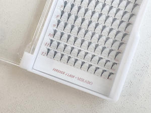 ขนตาปลอมอนิเมะแบบหนามรูปใบไม้ขนตาปลอมแบบเกาหลีขนาด0.05มม. แบบโค้ง - Product Image 5