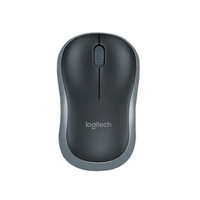 Logitech M185 Souris sans fil Souris de bureau Souris symétrique bord bleu noir avec récepteur 2.4G