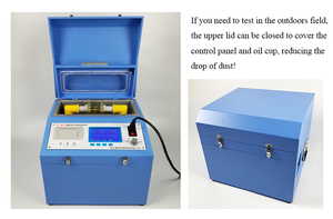 Testeur automatique de tension de dérivation diélectrique élevée (BDV) pour l'analyse de l'huile d'isolation des transformateurs, conforme aux normes ASTM D877, D1816 et IEC60156 - Product Image 4