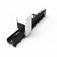 Machine de découpe laser à fibre semi-automatique CNC Tuosheng 3KW/6KW, compatible laiton et eau, à lit à trois rails sans débordement, servo-électrique