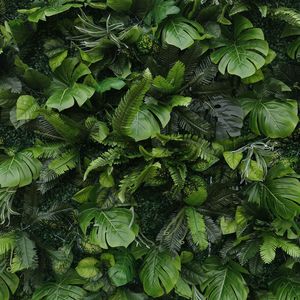 5D vải cơ sở mô phỏng màu xanh lá cây thực vật tường trang trí nền tường ngoài trời trang trí sự kiện cỏ nhân tạo thực vật tường - Product Image 4
