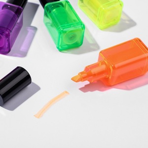 Promotional Cute Nail Polish Bottle Shaped Pastel <b>Mini</b> Highlighter Marker Pen - Product Image 3