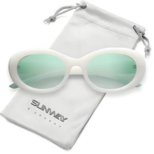 New Arrivals Fashion Vintage Ladies Party Outdoors Sun Glasses Classic Colorful Polarized UV400 Small Oval Sunglasses for Women - Product Image 2