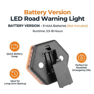 LED 警告灯带磁性底座防水琥珀色频闪灯用于汽车道路故障安全应急灯 - Product Image 4