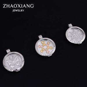 Collares al por Mayor, Joyería con Espacio para Colocar Fotos, Foto Redonda en Forma de Llama, Acero Inoxidable, Regalo Clásico 2021 - Product Image 6