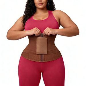 Ceinture de sudation amincissante grande taille pour <span class=keywords><strong>femme</strong></span>, effet sauna, contrôle du ventre, logo personnalisé, vente en gros - Product Image 6
