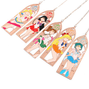 Marcapáginas <span class=keywords><strong>Sailor</strong></span> <span class=keywords><strong>Moon</strong></span> de aleación de Metal, 13 estilos, accesorios de artesanía de Metal, marcapáginas de joyería, regalo para fanáticos de la <span class=keywords><strong>Manga</strong></span> - Product Image 5