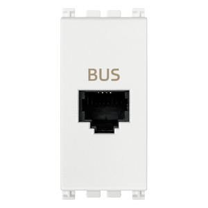 Prise RJ11 pour BUS blanc 5,1x2,8x5,3 cm, connecteur de bus - Product Image 1