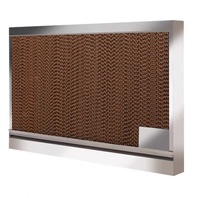 Nueva Cortina de Agua Hidropónica Personalizada, Panel de Enfriamiento Evaporativo, Panel de Pared Tipo Panal, Papel Jiamusi, Marco de Acero Galvanizado