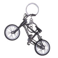 Porte-clés créatif mini vélo, exquis porte-clés 3D cycliste montagne pour sac de couple, cadeau, vente en gros
