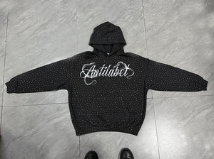 Sudadera con Capucha Personalizada con Pedrería, Impresión DTG, 100% Algodón, Cierre Completo, Corte Recto, Sudadera con Capucha con Cierre y Estampado en Serigrafía, Felpa Francesa - Product Image 1