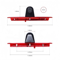 Tovision AHD trajectoire dynamique Fisheye lentille feu stop caméra de recul pour Mercedes Sprinter et VW Crafter de 2006 à 2018