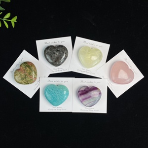 Ensemble de boîtes cadeaux en cristal en gros, <span class=keywords><strong>pierre</strong></span> précieuse naturelle, fluorite, quartz rose, cœur, artisanat pour cadeau de la Saint-Valentin - Product Image 6