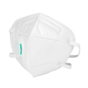 Pasokan pabrik CE bersertifikat XIAN WANLI FFP3 sekali pakai 5-lapisan anti-debu kain Non-Woven katup wajah lipat datar hidung logam - Product Image 2