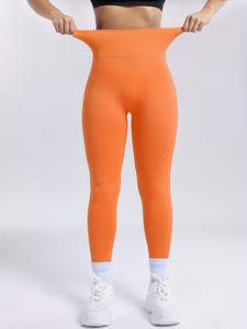 Leggings Deportivos de Nylon sin Costuras para Mujer, Cintura Alta, Levanta Glúteos, Moldea Abdomen, para Yoga, Todas las Temporadas - Product Image 6
