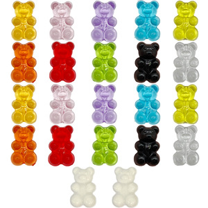 Nouveau design personnalisé mignon en résine ours en peluche chaussures breloque enfants chaussures en alligator breloques garçons et filles femmes chaussures <span class=keywords><strong>embelli</strong></span> shments - Product Image 3