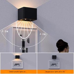 Lampada <span class=keywords><strong>da</strong></span> Parete a Cubo Ricaricabile USB con Sensore di Movimento CCT per Camera <span class=keywords><strong>da</strong></span> Letto Soggiorno Scale Corridoio Luce <span class=keywords><strong>da</strong></span> <span class=keywords><strong>Muro</strong></span> a Batteria Senza Fili per Interni - Product Image 4