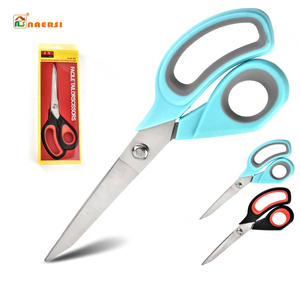 Tesoura de costura doméstica, tesoura multifuncional de aço inoxidável, macia e com cabo, para costura, corte de papel e alfaiate - Product Image 1