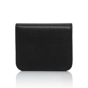 Nouveau design personnalisé portefeuille en cuir véritable à la mode et à motif chic avec chaîne en métal portefeuille à bandoulière Accepter la taille personnalisée