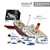 Pour LOZ 1060 modèle éducatif jouet Titanic scène 2882 pièces assemblé blocs de construction