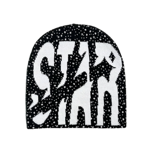 カスタムリバーシブルビニオールオーバープリントデザイナーニットユニセックスラインストーンベニーキャップ帽子冬スカルキャップキントビーニー男性用 - Product Image 2