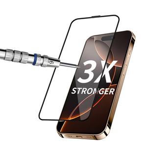 ฟิล์มกระจกนิรภัย HD แข็งแรงขึ้น 3 เท่า สำหรับ iPhone 16 15 14 13 12Pro Max ฟิล์มกระจกสองชั้น - Product Image 1