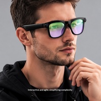 Lunettes Intelligentes IA : Enregistrement HD, Reconnaissance d'Image Avancée, Traduction par Grand Modèle, Monture en Bambou, Verres TAC – Idéales pour les Réunions