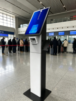 Kiosque de paiement tactile sur pied, mini borne de commande et de paiement libre-service pour tickets de parking, restaurants et gestion des files d'attente