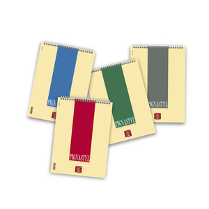 PIGNA - Bloc spirale PIGNASTYL 60 feuilles A4 pages blanches assorties - Product Image 1
