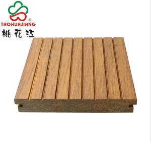 Tarima de Bambú Carbonizado para Exteriores de Fácil Instalación con Ranuras Pequeñas - Product Image 1