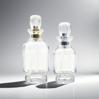 Pompe de pulvérisation de forme unique sur mesure en gros de luxe 50ml 100ml atomiseur de parfum en verre bouteille de parfum d'huile essentielle