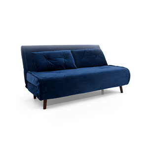 โซฟาโมเดิร์นแบบพับได้ ยืดหดได้ ผ้ากำมะหยี่สีน้ำเงินรีไซเคิลคุณภาพสูง ยี่ห้อ <span class=keywords><strong>Nisco</strong></span> โครงไม้จริง สำหรับห้องนอน ห้องนั่งเล่น และโรงแรม - Product Image 2
