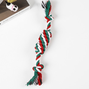 Jouets en corde pour animaux de compagnie, en coton tressé durable, taille moyenne, jouet à mâcher pour chien, pour le nettoyage des dents et le divertissement, nœuds personnalisables - Product Image 2