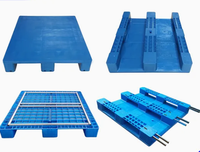 Palettes en plastique robustes pour l'alimentation, 1200X1000mm/1100X1100mm/1200X800mm, palettes en plastique à simple face, fabricant
